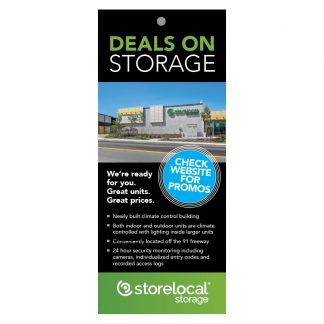 Storelocal Corona Promotional Rack Card with Hole