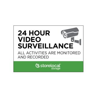 Standard Storelocal Surveillance Sign 9"x12"
