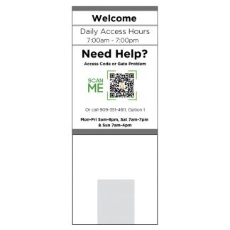 Unbranded Liveswitch Keypad 8"x28" Extended Sign