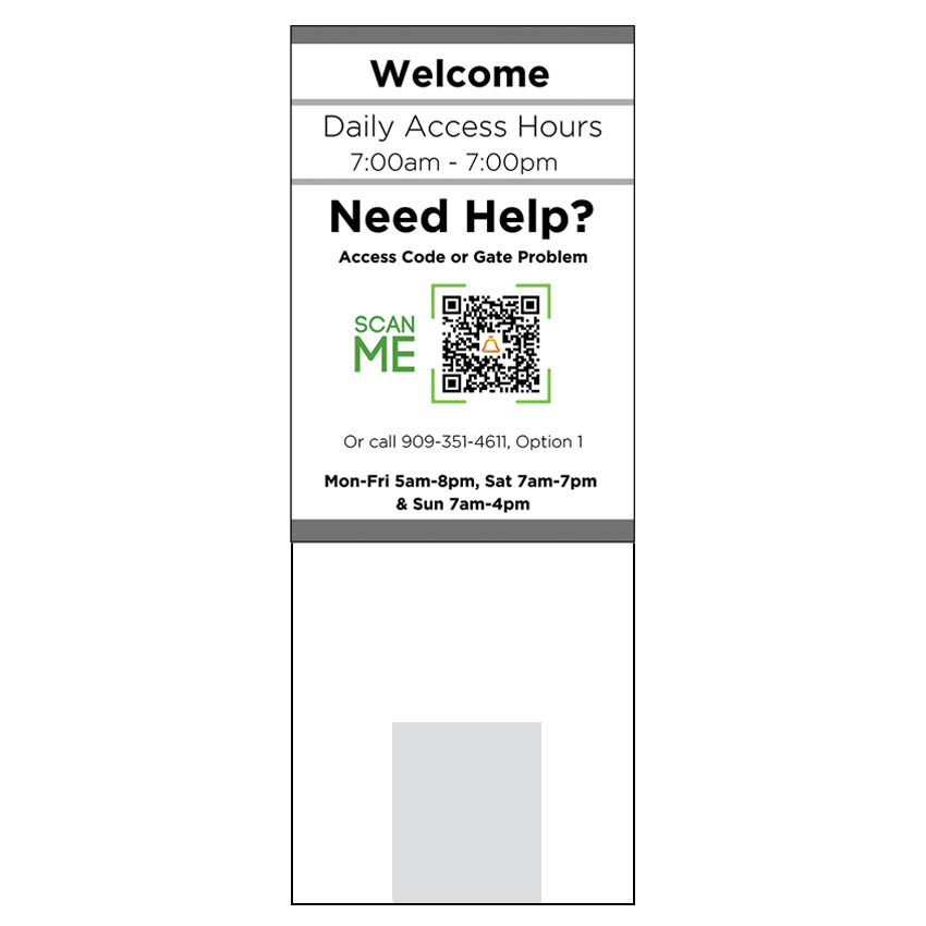 Unbranded Liveswitch Keypad 8"x28" Extended Sign