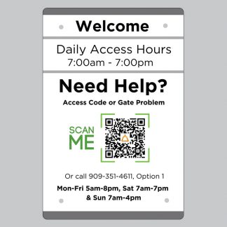 Unbranded Liveswitch Keypad 8"x12" Sign