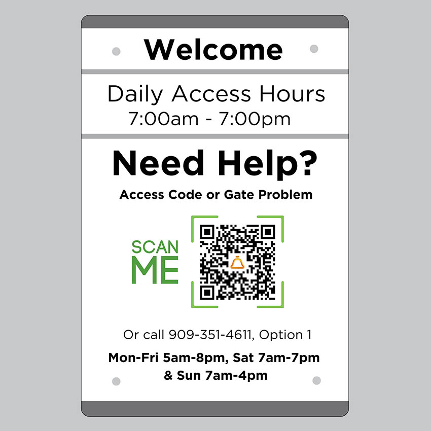 Unbranded Liveswitch Keypad 8"x12" Sign