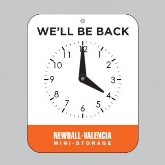 Newhall Clock Sign