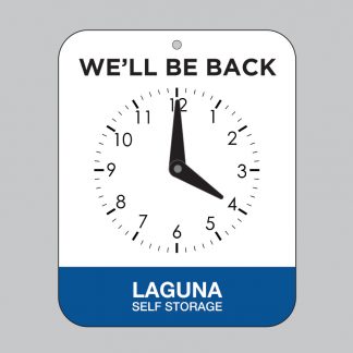 Laguna Clock Sign