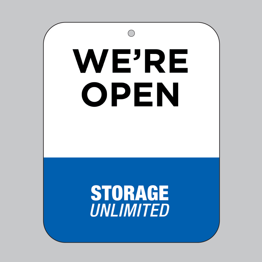 Storage Unlimited Clock Sign - Image 2