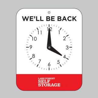 Lake Forest Clock Sign