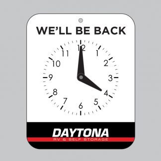 Daytona Clock Sign