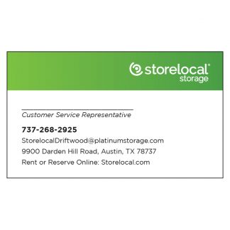 Storelocal Austin Business Card CSR