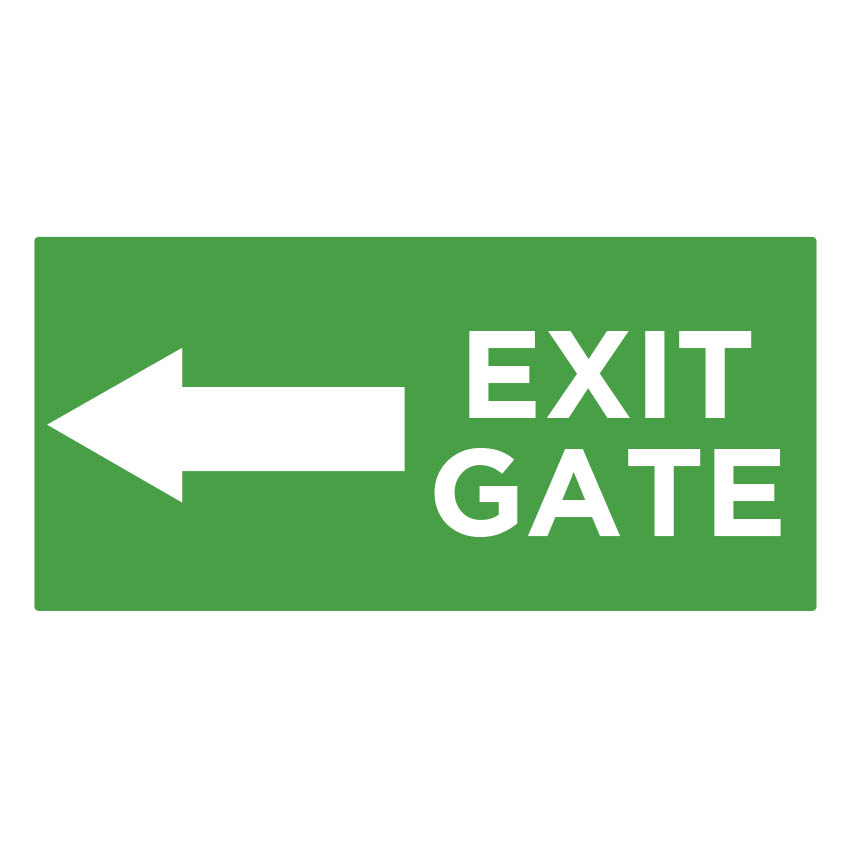 Storelocal Austin Exit Sign Left 46"x22"