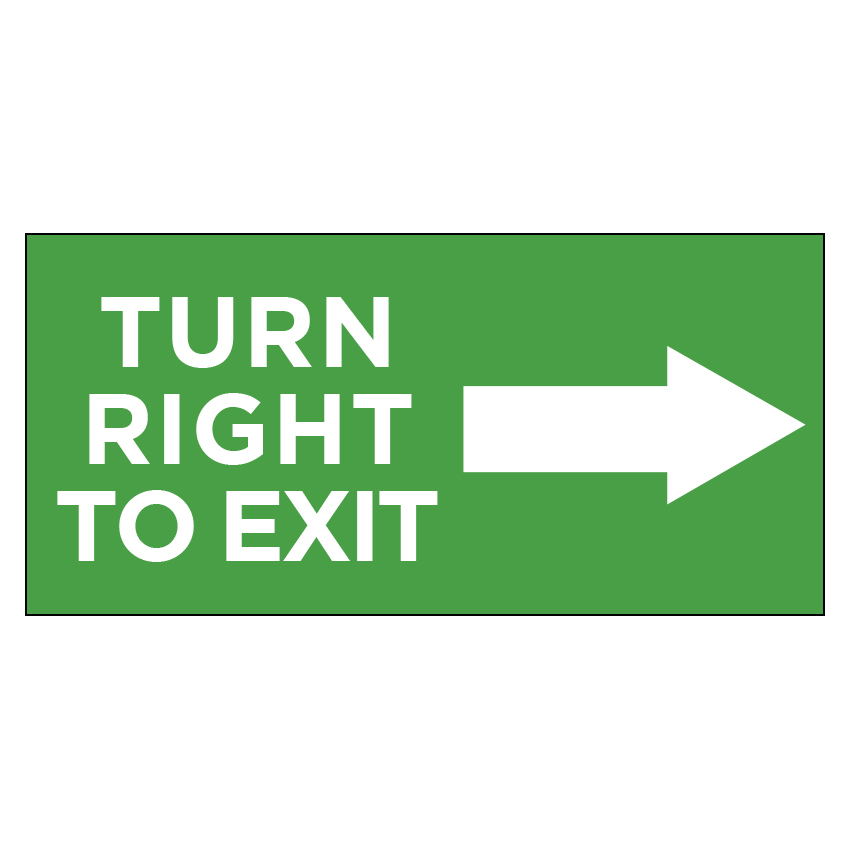 Storelocal Austin Turn Right 46"x22"