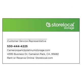 Storelocal Cameron Park Business Card