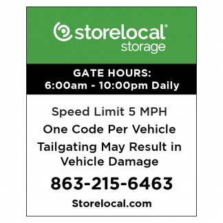 Storelocal Lake Wales Gate Sign Small
