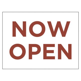 Storelocal Prunedale Now Open 24"x18" with H Stakes - White