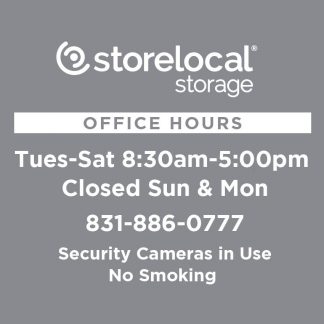 Storelocal  Prunedale Office Window Decal