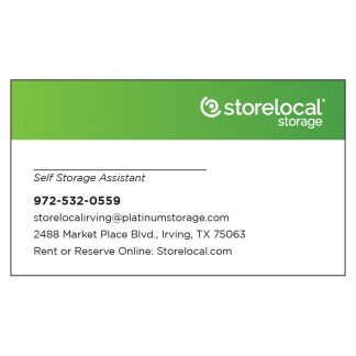 Storelocal Irving Business Card
