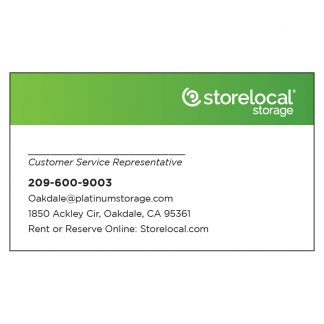 Storelocal Oakdale Business Card