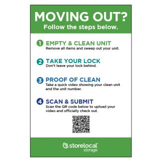 NEW: MOVING OUT - REMOTE - SIGN 24"x36"