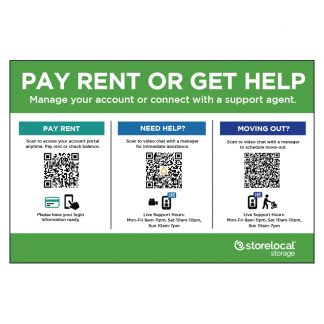 NEW: GET HELP SIGN 36"x24"