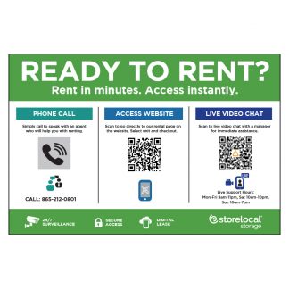 NEW: READY TO RENT SIGN 36"x24"