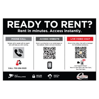 Canyon Park "Ready to Rent" Sign 36"x24"