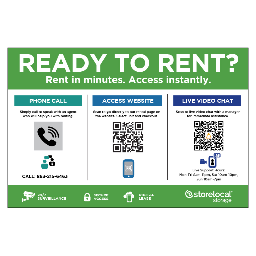 SL Lake Wales "Ready to Rent" Sign 36"x24"