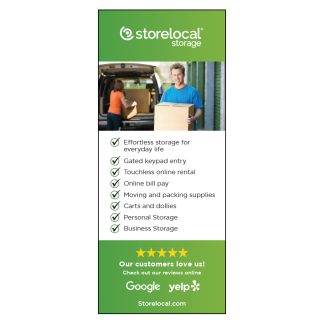 Storelocal Takeaway Rack Card (two-sided)