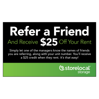 Storelocal Roseville Refer a Friend/Gate Card