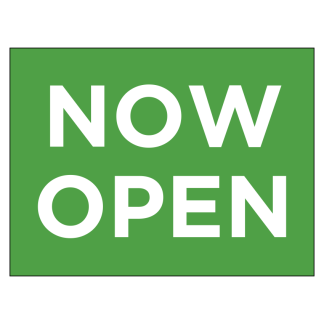 Storelocal Now Open 24"x18" Signs with H Stakes