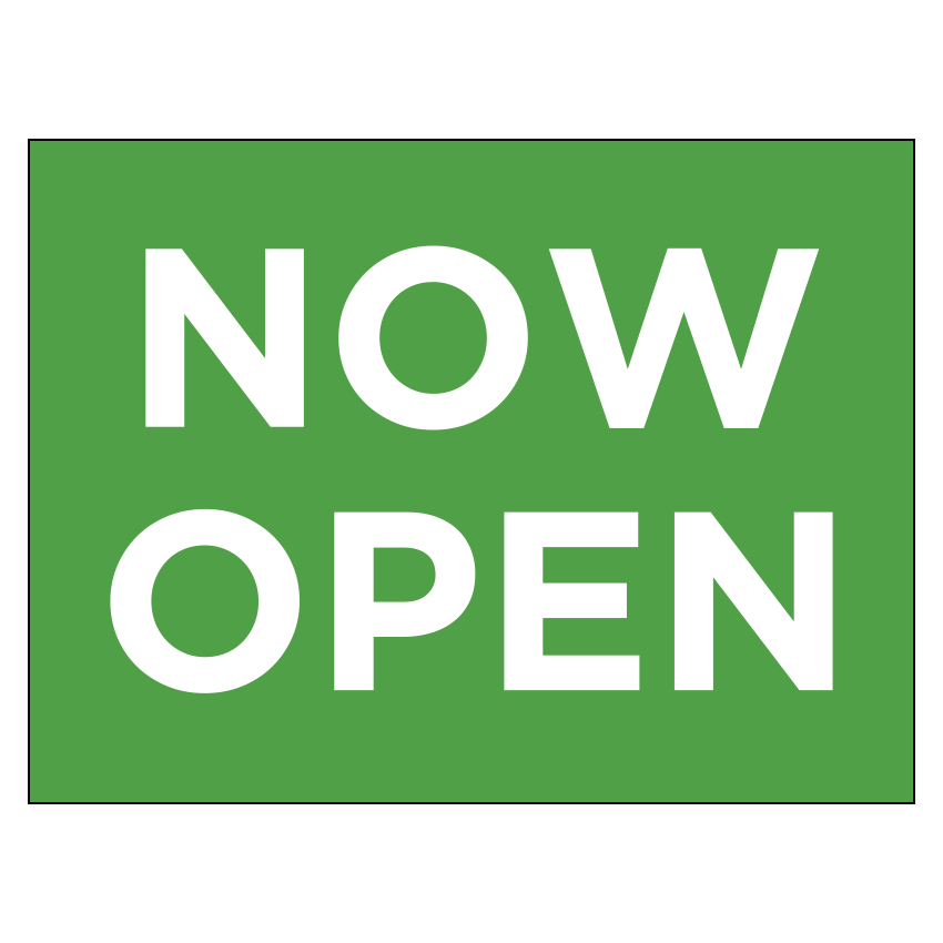 Storelocal Now Open 24"x18" Signs with H Stakes